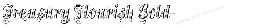 Treasury Flourish Gold字体转换